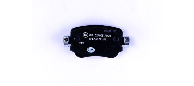 HELLA 8DB 355 021-911 Bremsbelagsatz, Scheibenbremsbelag f&uuml;r AUDI