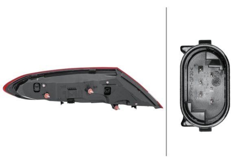 HELLA 2SD 011 786-301 Heckleuchte rechts LED MB