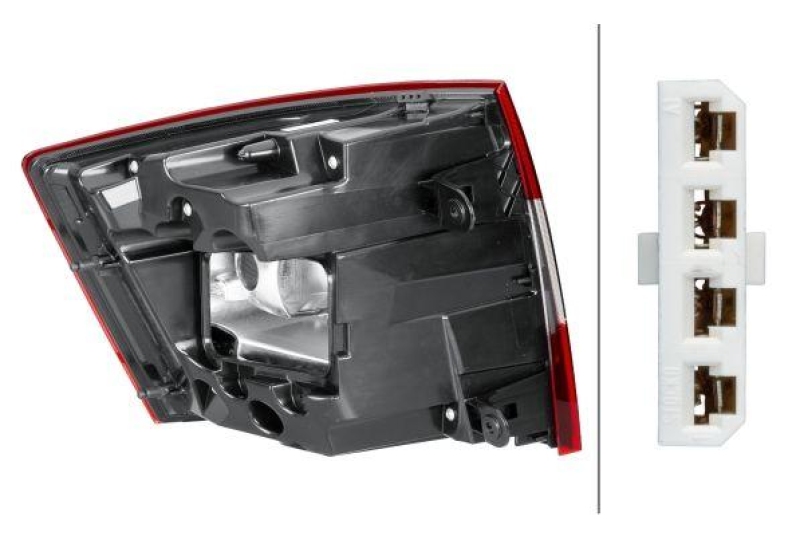 HELLA 9EL 354 848-041 Heckleuchte rechts Hybrid VW