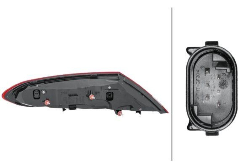 HELLA 2SD 011 786-321 Heckleuchte rechts LED MB