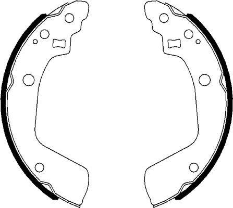 HELLA 8DB 355 022-051 Bremsbackensatz f&uuml;r SUZUKI SWIFT III (MZ, EZ)