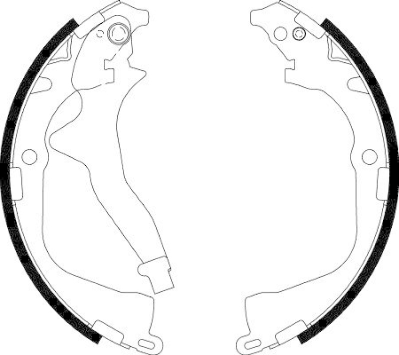 HELLA 8DB 355 022-061 Bremsbackensatz für VW
