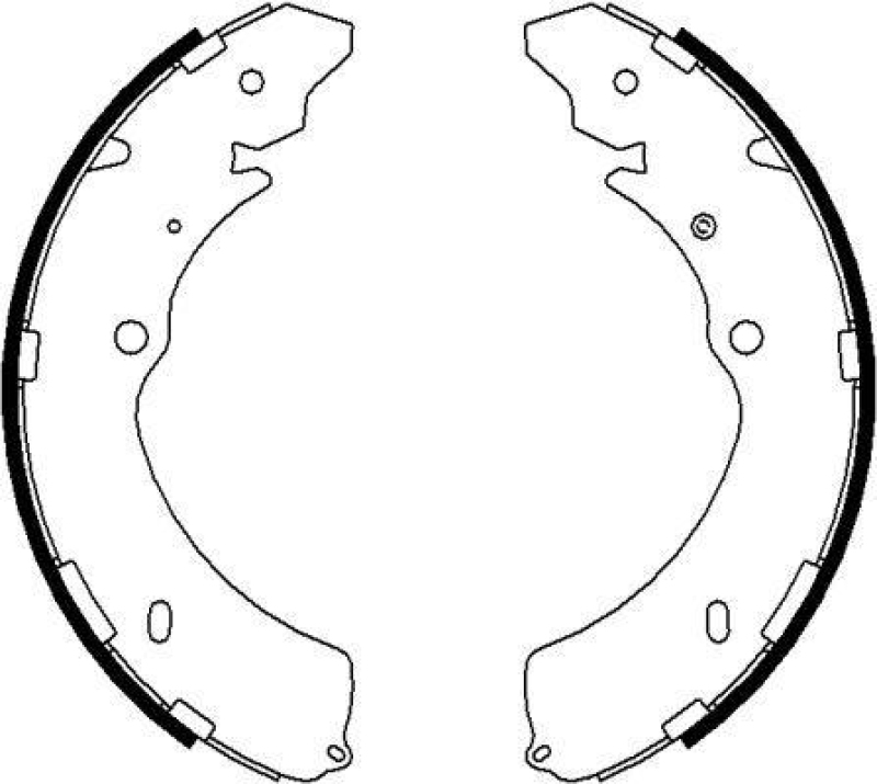 HELLA 8DB 355 022-071 Bremsbackensatz f&uuml;r ISUZU