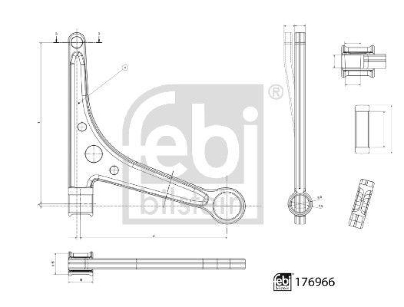 FEBI BILSTEIN 176966 Querlenker mit Lagern f&uuml;r VW-Audi
