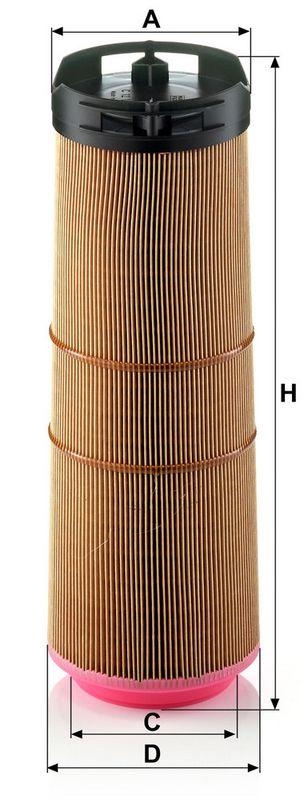 MANN-FILTER C 12 133/1 Luftfilter f&uuml;r Mercedes-Benz