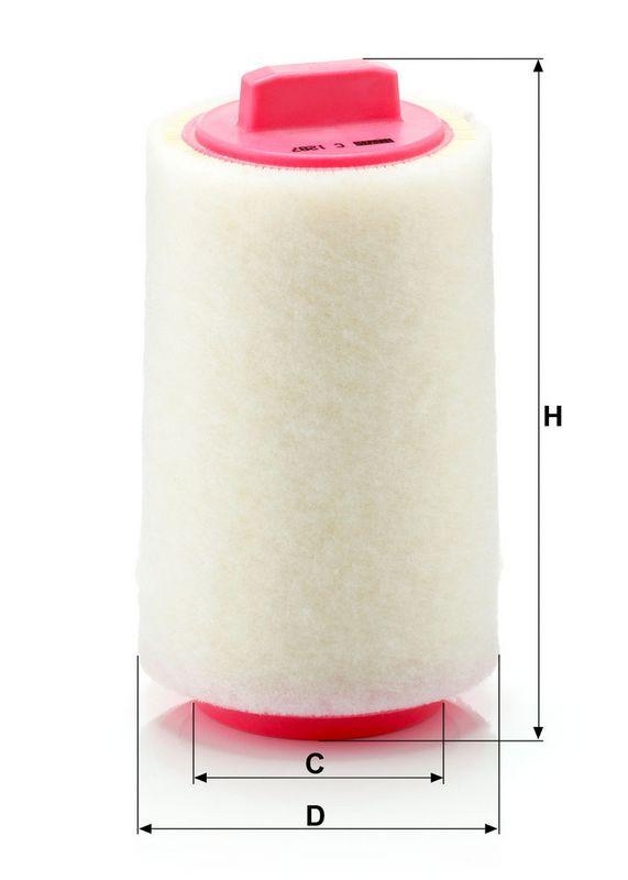 MANN-FILTER C 1287 Luftfilter f&uuml;r Mini