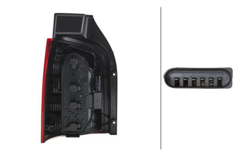 HELLA 2SK 008 579-101 Heckleuchte rechts Halogen VW
