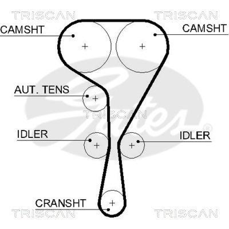 TRISCAN 8645 5550xs Zahnriemen f&uuml;r Opel, Renault