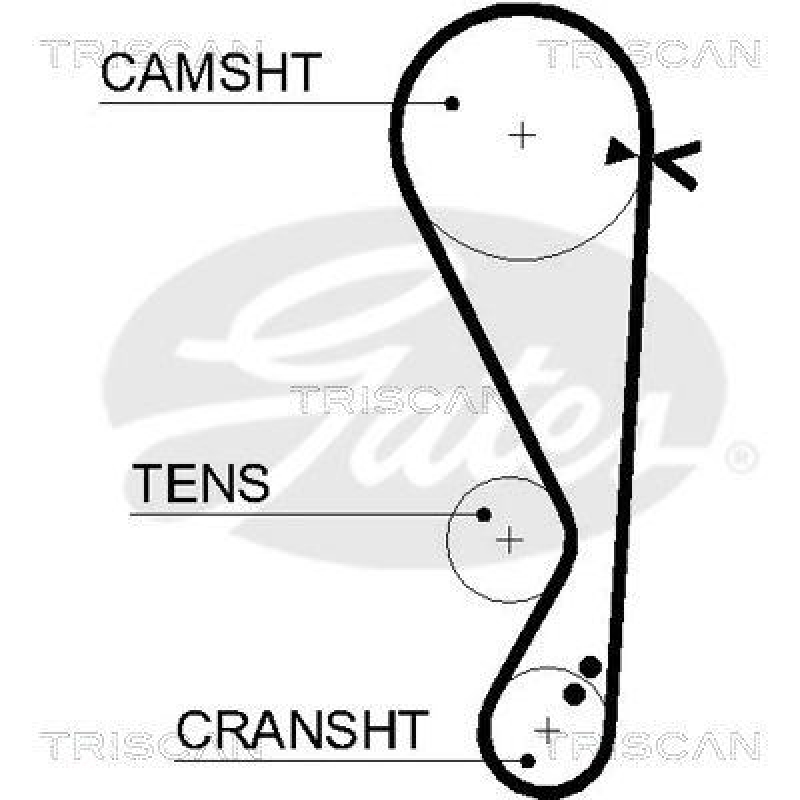 TRISCAN 8645 5568xs Zahnriemen für Hyundai