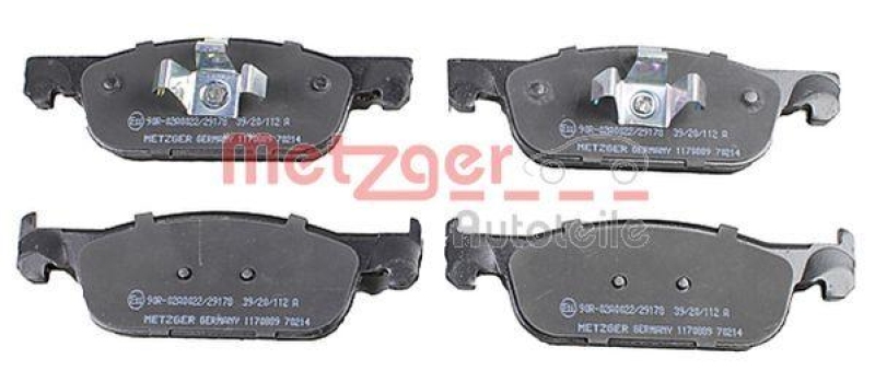 METZGER 1170889 Bremsbelagsatz, Scheibenbremse WVA 22 525