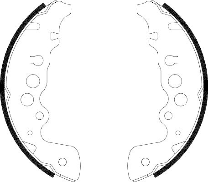 HELLA 8DB 355 001-921 Bremsbackensatz für SUZUKI