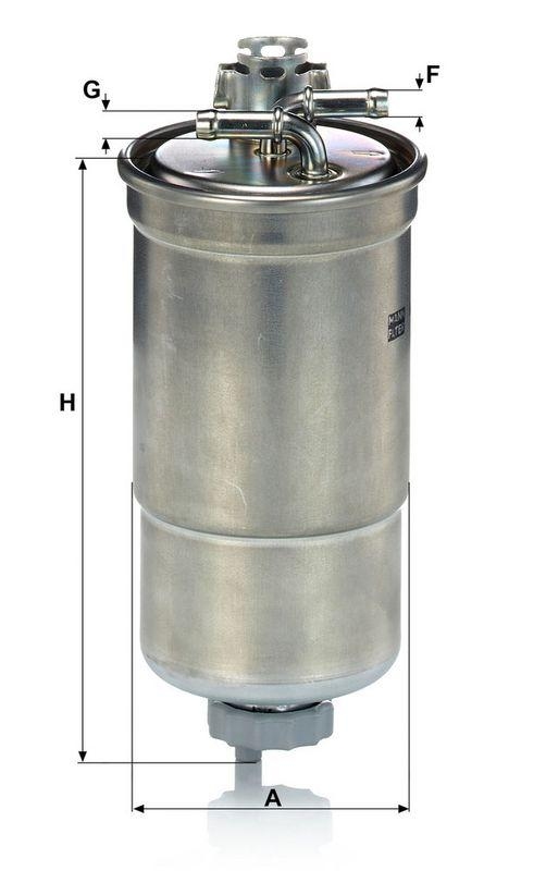 MANN-FILTER WK 853/3 x Kraftstoffilter f&uuml;r VW