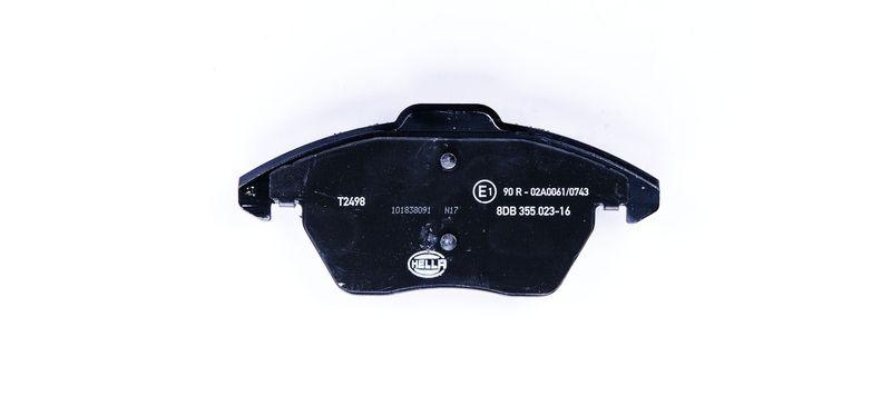 HELLA 8DB 355 023-161 Bremsbelagsatz, Scheibenbremsbelag f&uuml;r VW/AUDI/SKODA/SEAT