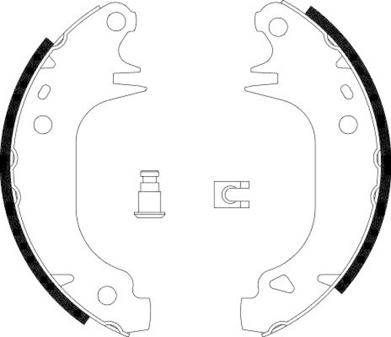 HELLA 8DB 355 002-001 Bremsbackensatz f&uuml;r P.S.A
