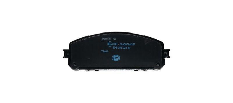 HELLA 8DB 355 023-391 Bremsbelagsatz, Scheibenbremsbelag für JEEP CHEROKEE (Kennleuchte)