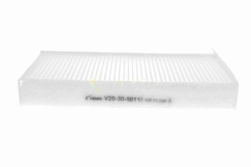 VEMO V20-30-5011 Filter, Innenraumluft 233x116x31 mm, Textilrahmen für BMW