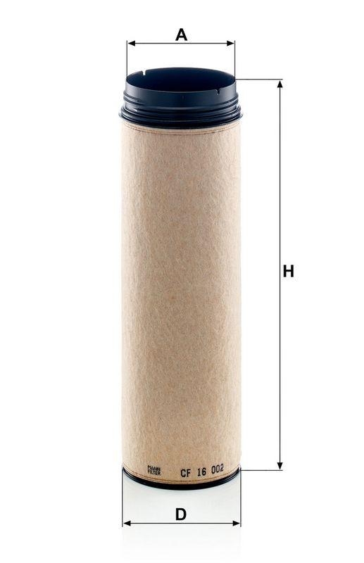 MANN-FILTER CF 16 002 Sekund&auml;rluftfilter f&uuml;r MAN