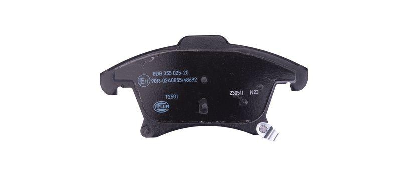 HELLA 8DB 355 025-201 Bremsbelagsatz, Scheibenbremsbelag f&uuml;r FORD
