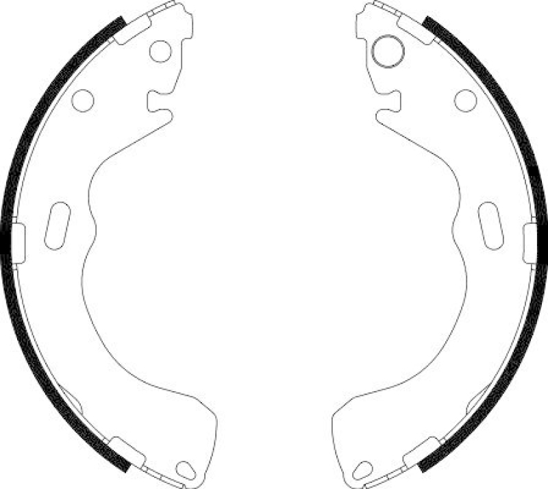 HELLA 8DB 355 002-301 Bremsbackensatz H9365