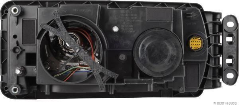 HERTH+BUSS 81658119 Hauptscheinwerfer links, H7/H7