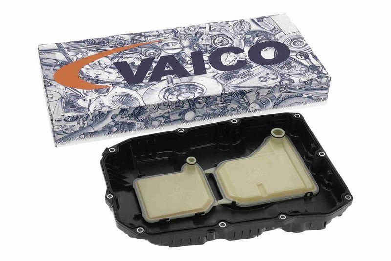 VAICO V30-2682 Ölwanne, Automatikgetriebe 9-Gang (9G-Tronic) mit Filter, mit Schra für MERCEDES-BENZ