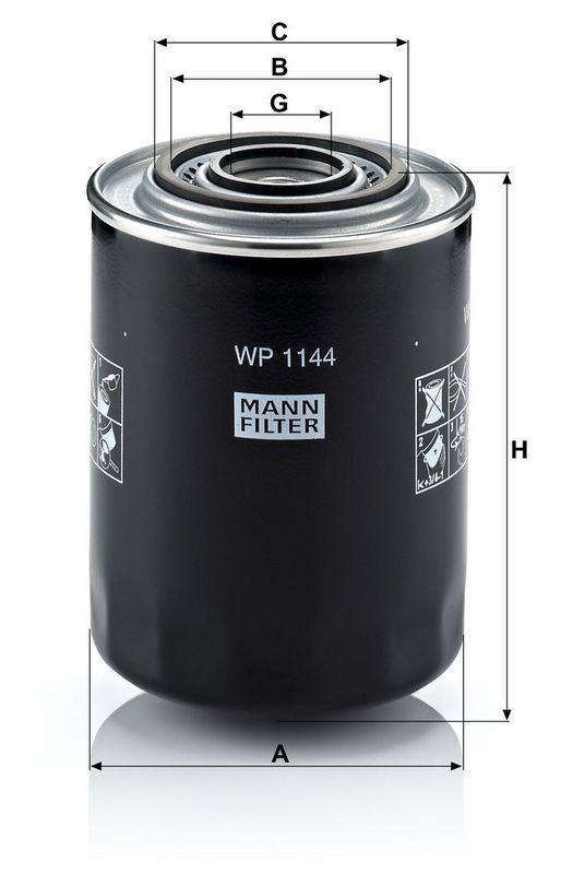 MANN-FILTER WP 1144 &Ouml;lfilter f&uuml;r Fiat Gruppe