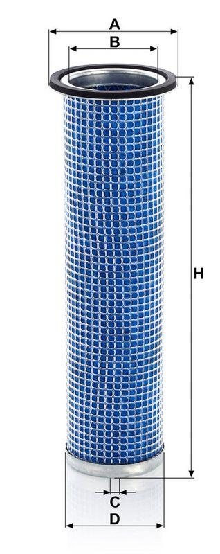 MANN-FILTER CF 75/1 x Sekund&auml;rluftfilter f&uuml;r Case New Holland