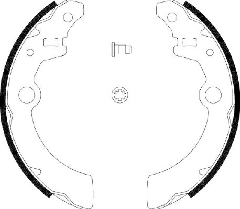 HELLA 8DB 355 002-501 Bremsbackensatz für SUZUKI