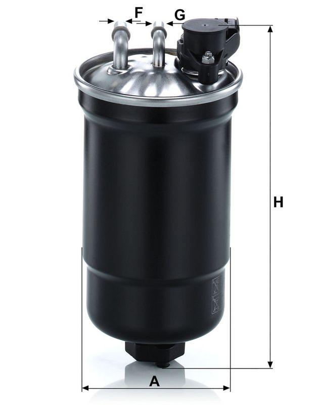 MANN-FILTER WK 11 027 Kraftstoffilter f&uuml;r Ford