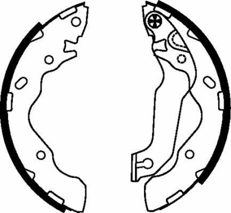 HELLA 8DB 355 002-531 Bremsbackensatz H9545