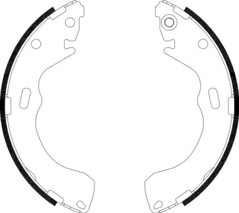 HELLA 8DB 355 002-661 Bremsbackensatz für MAZDA/FORD