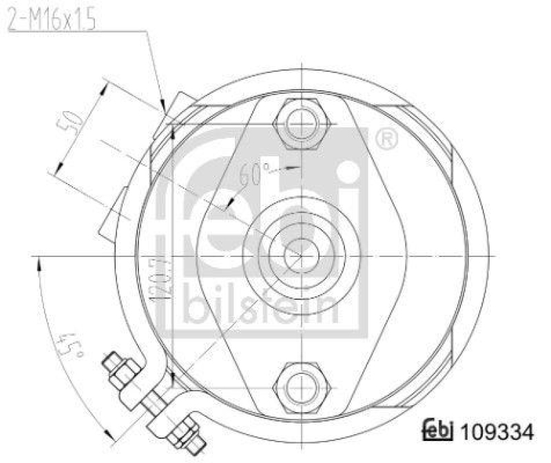 FEBI BILSTEIN 109334 Doppelmembranzylinder mit Anbaumaterial