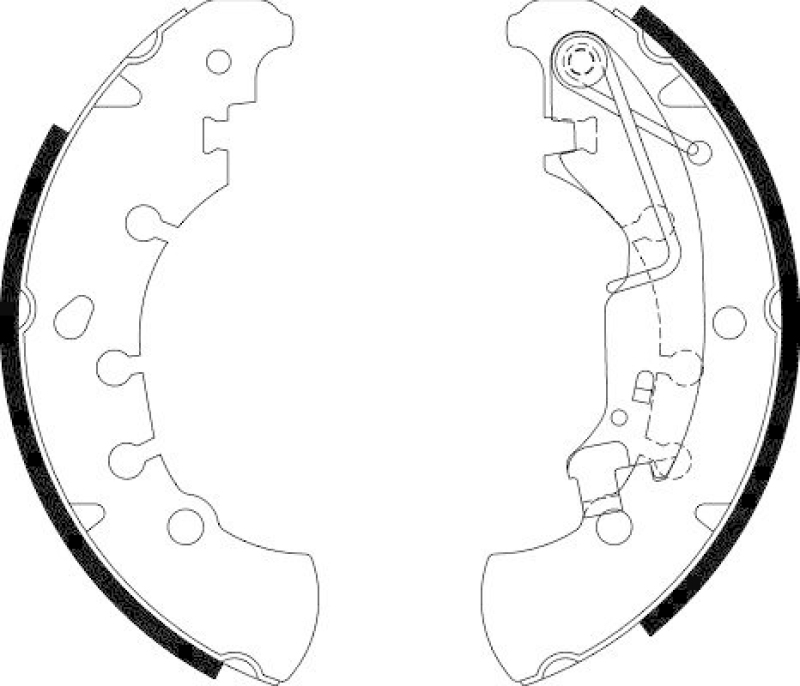 HELLA 8DB 355 002-701 Bremsbackensatz H9645