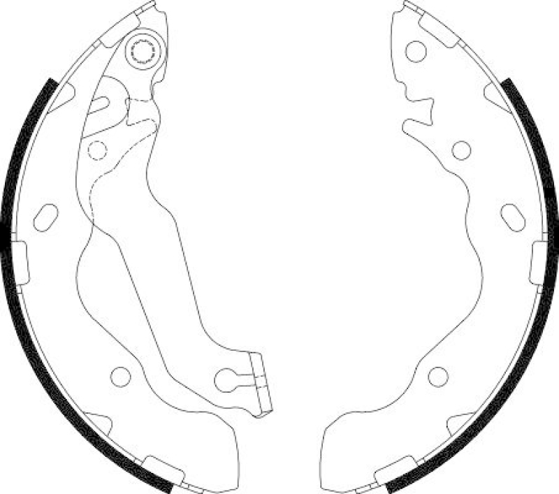 HELLA 8DB 355 002-761 Bremsbackensatz f&uuml;r HYUNDAI
