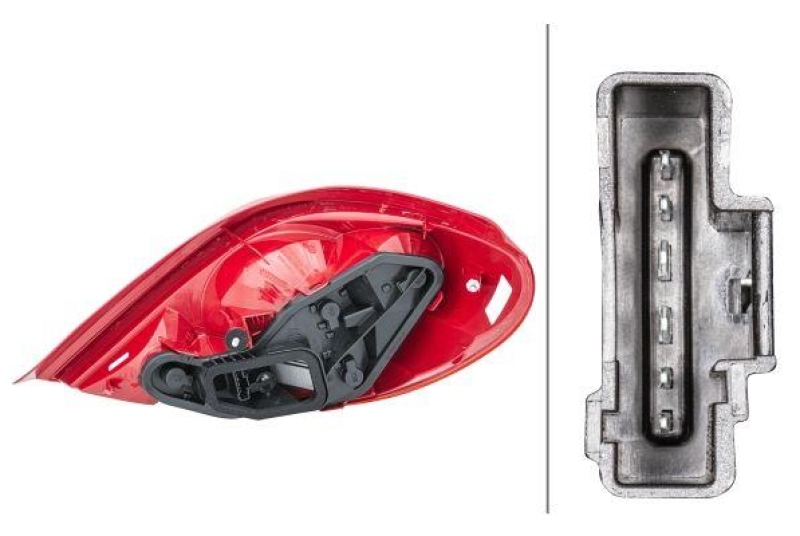 HELLA 2VP 354 039-011 Heckleuchte, links, 12 V f&uuml;r PEUGEOT 207 CC (WD_)
