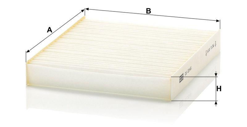 MANN-FILTER CU 2145 Innenraumluftfilter f&uuml;r Subaru