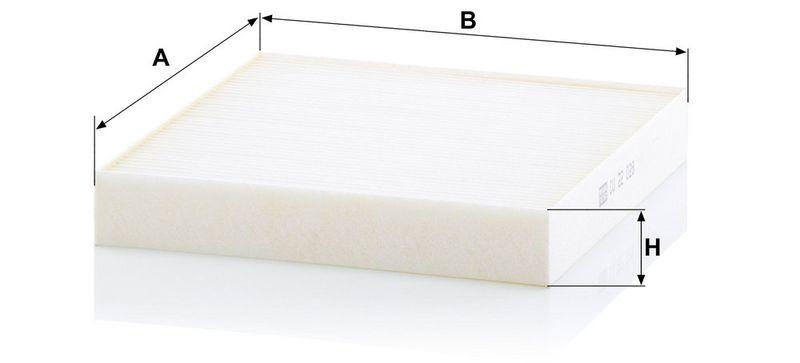 MANN-FILTER CU 22 028 Innenraumluftfilter f&uuml;r Nissan