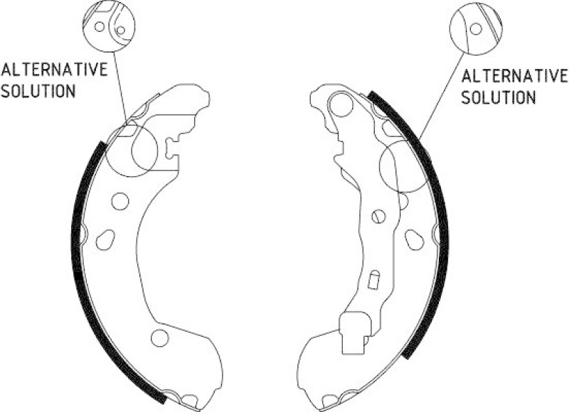 HELLA 8DB 355 002-801 Bremsbackensatz f&uuml;r RENAULT/NISSAN