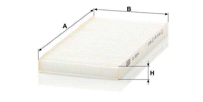 MANN-FILTER CU 2214-2 Innenraumluftfilter f&uuml;r Hyundai