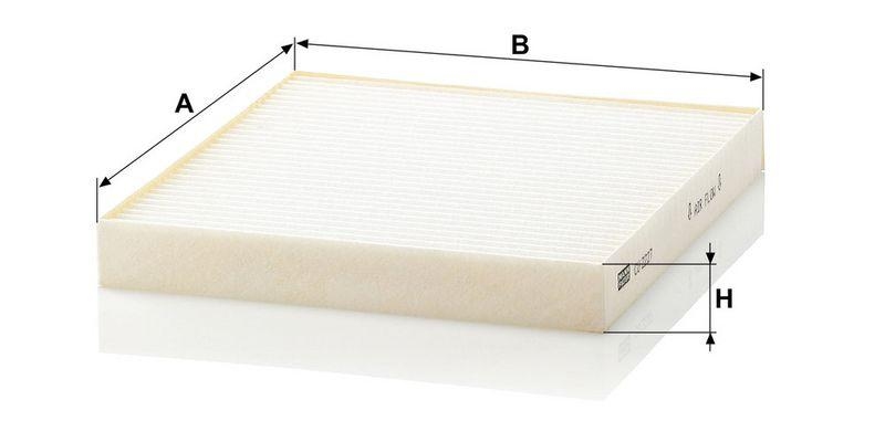 MANN-FILTER CU 2227 Innenraumluftfilter f&uuml;r Chrysler
