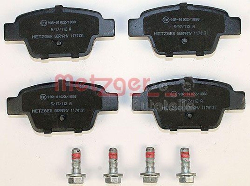 METZGER 1170131 Bremsbelagsatz, Scheibenbremse WVA 23 714