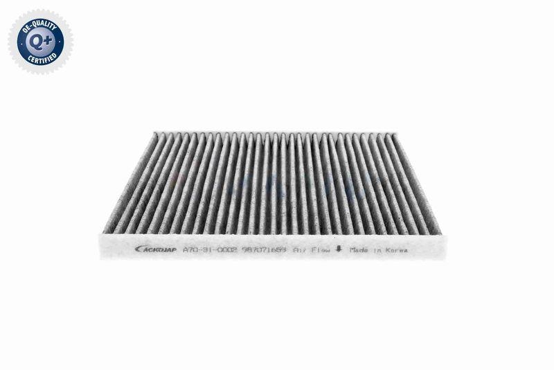 ACKOJA A70-31-0002 Filter, Innenraumluft Textil, Aktivkohle für TOYOTA