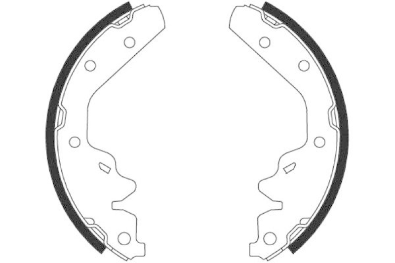 HELLA 8DB 355 002-861 Bremsbackensatz H9780