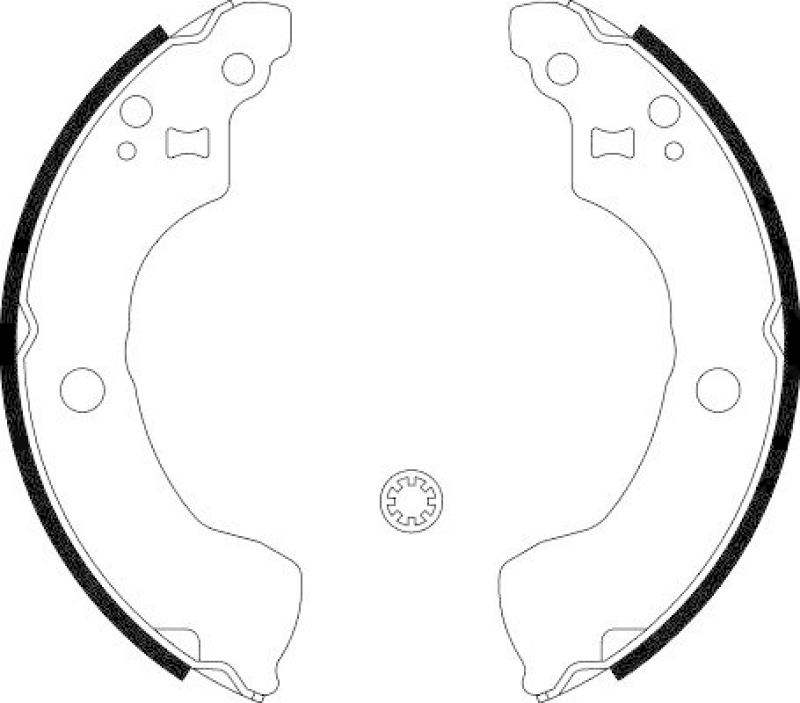 HELLA 8DB 355 002-881 Bremsbackensatz H9810