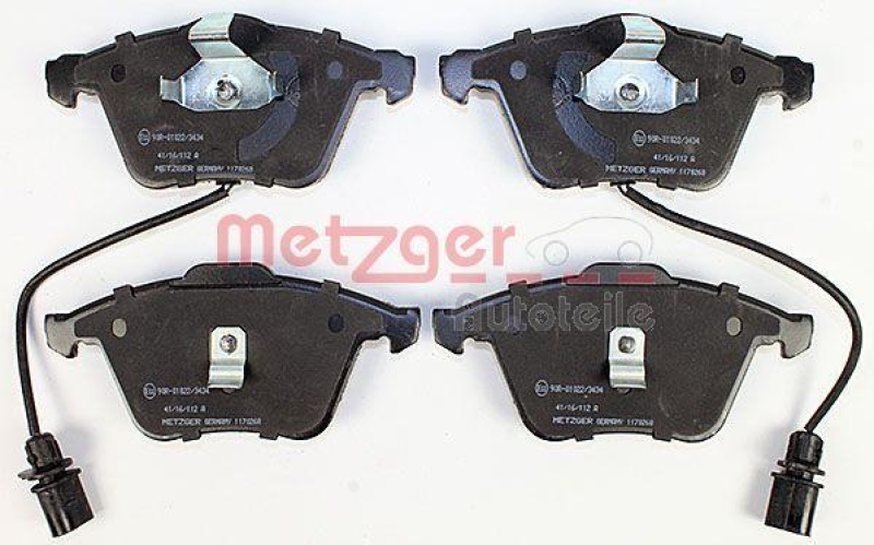 METZGER 1170268 Bremsbelagsatz, Scheibenbremse WVA 23 762