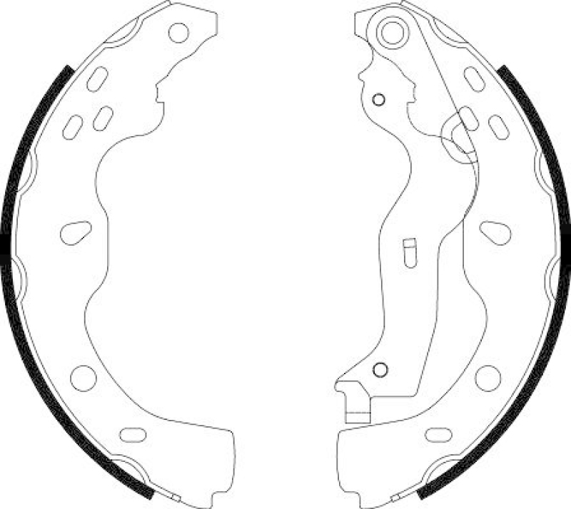 HELLA 8DB 355 003-041 Bremsbackensatz f&uuml;r SUZUKI/FIAT