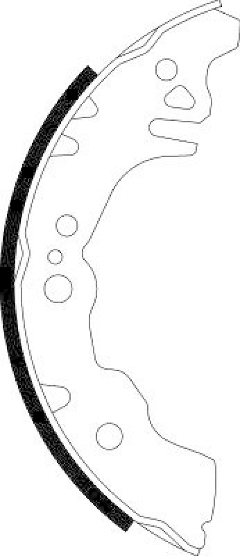 HELLA 8DB 355 003-071 Bremsbackensatz für DAIHATSU