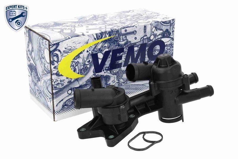 VEMO V15-99-2083 Thermostatgehäuse 80 °C, mit Gehäuse, Dichtung & Sensor für VW
