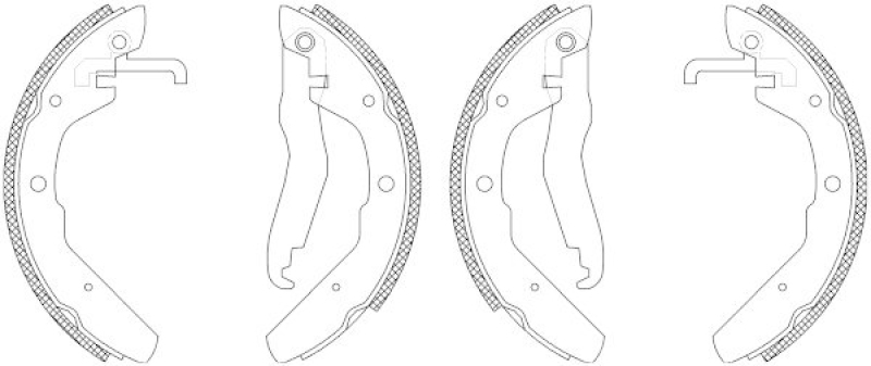 HELLA 8DB 355 003-501 Bremsbackensatz f&uuml;r VW