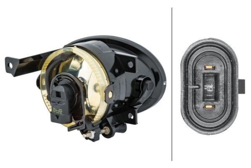 HELLA 1N0 010 151-011 Nebelscheinwerfer links Halogen VW